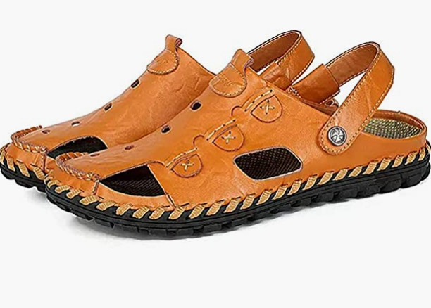 Men Outdoor Sandals Breathable Summer Shoes Closed Toe Walking Anti-Slip