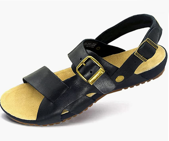 Mens REAL Leather Sandals Adjustable Strap sandals