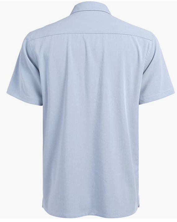 Casual Summer Beach Button Down Shirts Mens Short Sleeve