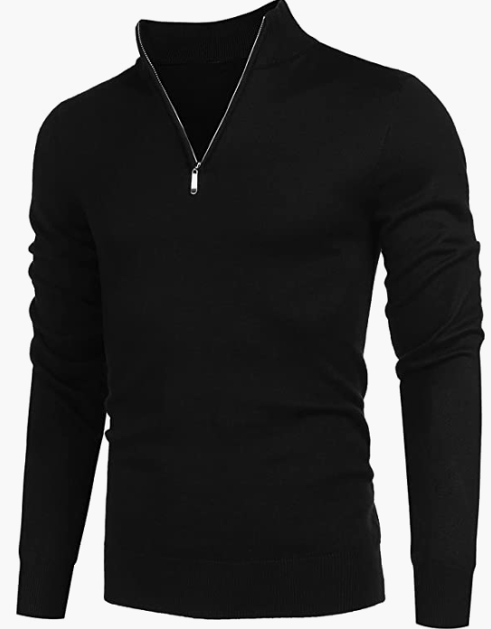 Sweaters Slim Fit Lightweight Cotton Mock Turtleneck Pullover Sweaters