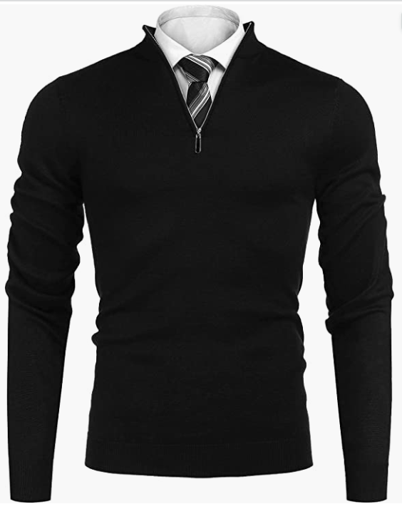 Sweaters Slim Fit Lightweight Cotton Mock Turtleneck Pullover Sweaters