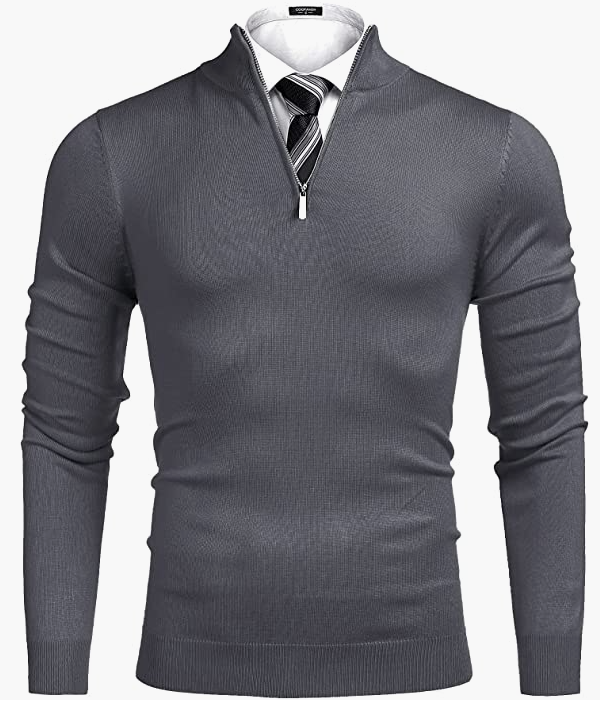 Sweaters Slim Fit Lightweight Cotton Mock Turtleneck Pullover Sweaters