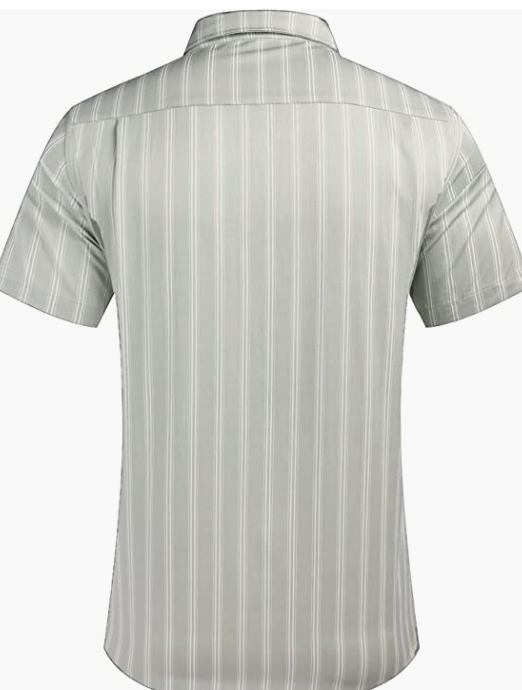Men's Business Dress Shirt Casual Linen Shirt Short Sleeve SHIRT