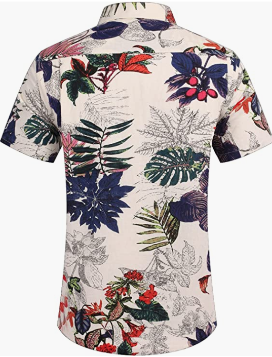 Men's Business Dress Shirt Casual Linen Shirt Short Sleeve SHIRT