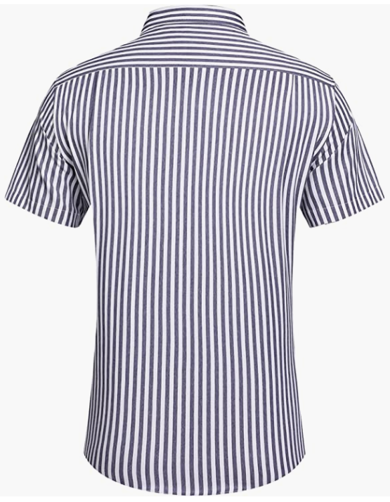 Men's Business Dress Shirt Casual Linen Shirt Short Sleeve SHIRT