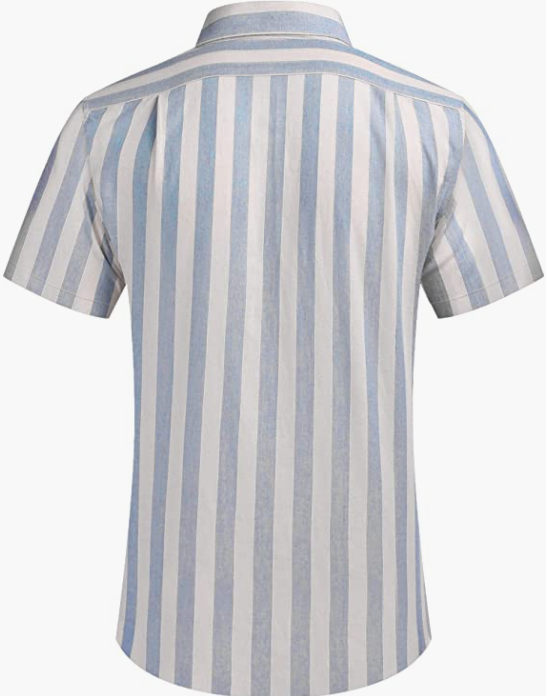 Men's Business Dress Shirt Casual Linen Shirt Short Sleeve SHIRT