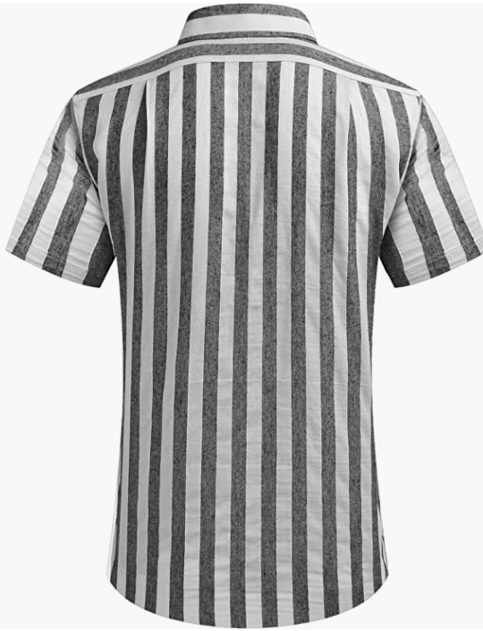 Men's Business Dress Shirt Casual Linen Shirt Short Sleeve SHIRT