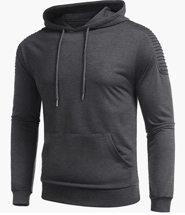 Men's Workout Hoodie Gym Sport Sweatshirt Athletic Pullover Casual Fashion Hooded with Pocket