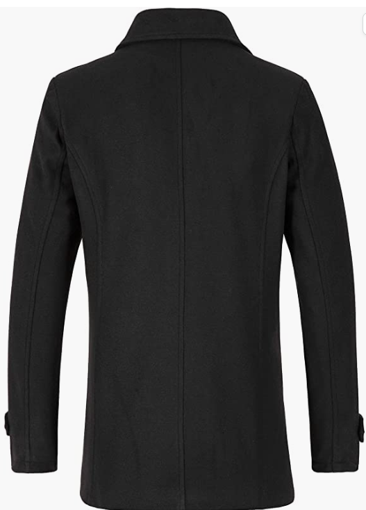 Men's Wool Blend DoubleCoat Classic  Warm Coats Winter Outwear Jackets
