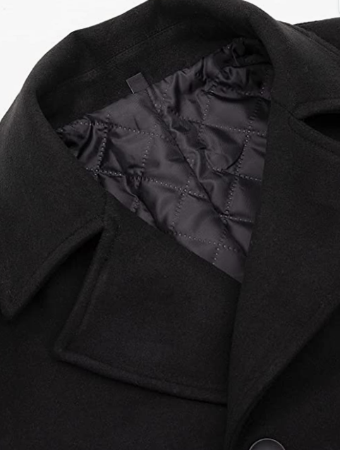 Men's Wool Blend DoubleCoat Classic  Warm Coats Winter Outwear Jackets