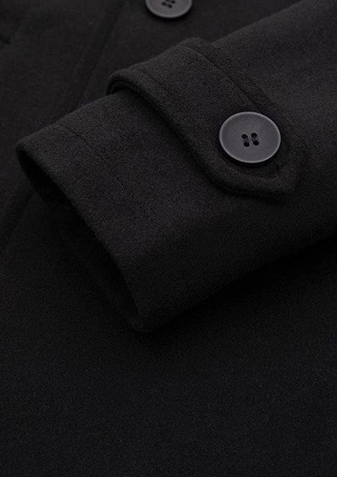 Men's Wool Blend DoubleCoat Classic  Warm Coats Winter Outwear Jackets