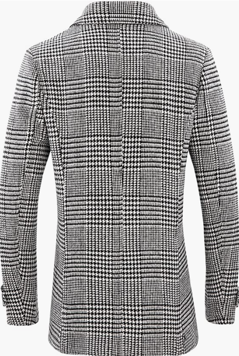 Men's Wool Blend DoubleCoat Classic  Warm Coats Winter Outwear Jackets