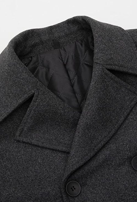 Men's Wool Blend DoubleCoat Classic Warm Coats Winter Outwear Jackets
