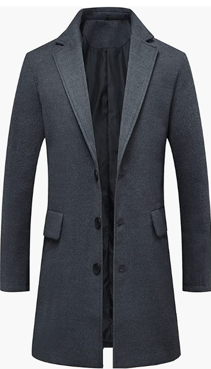 Overcoat Single Breasted Long Wool Blend Top Coats