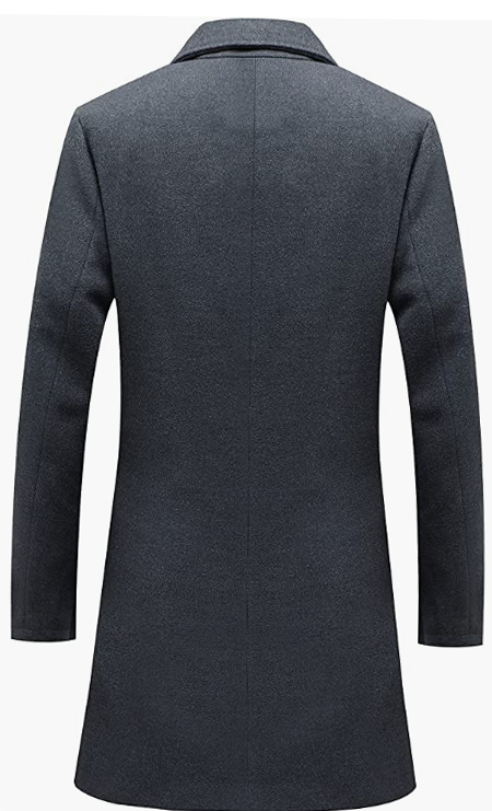 Overcoat Single Breasted Long Wool Blend Top Coats