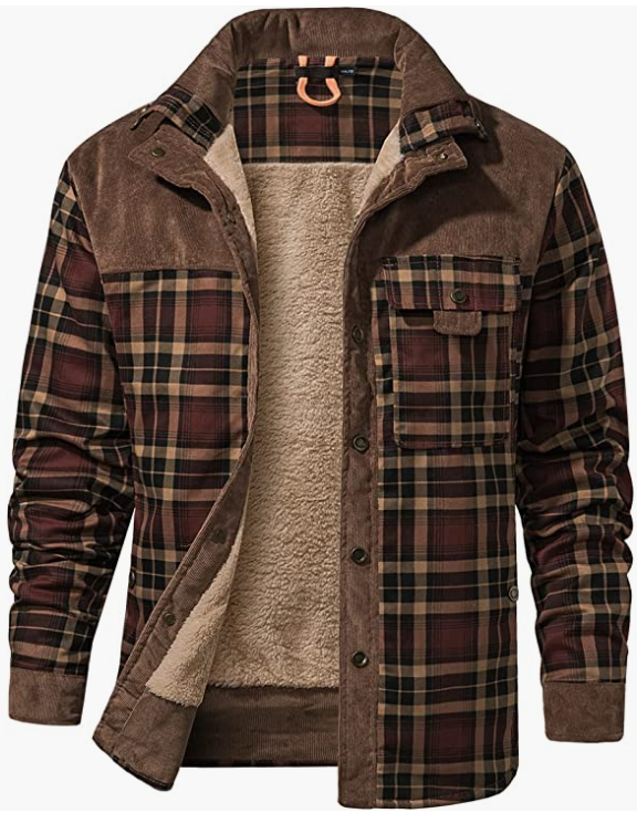 Men's Outdoor Casual Long Sleeve , Button Jacket