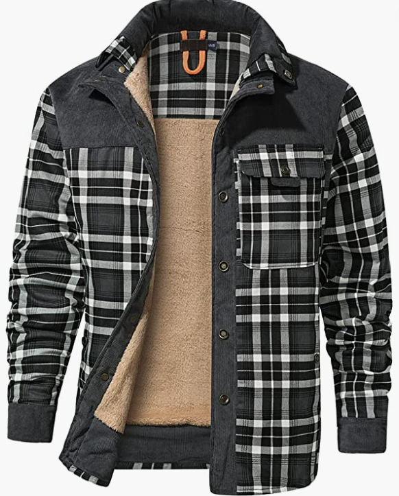 Men's Outdoor Casual Long Sleeve , Button Jacket