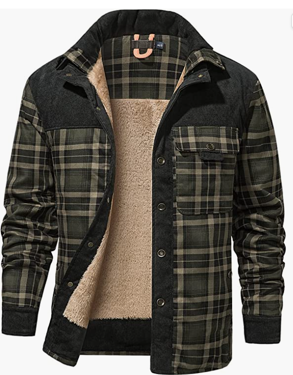 Men's Outdoor Casual Long Sleeve , Button Jacket
