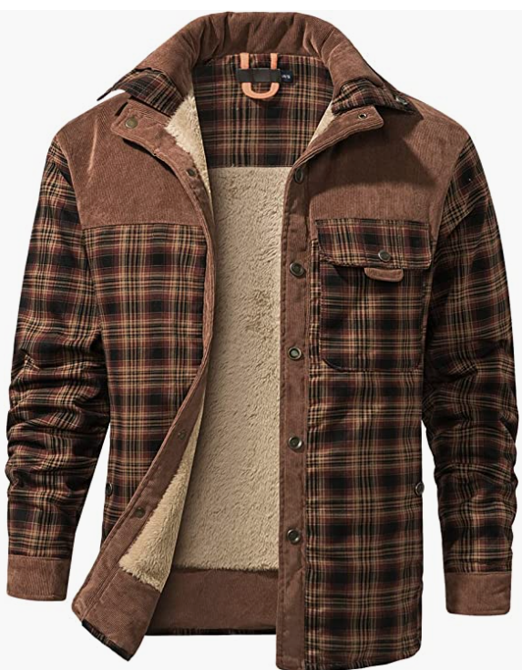 Men's Outdoor Casual Long Sleeve , Button Jacket