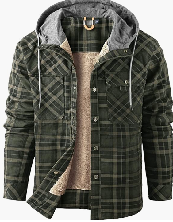 Men's Outdoor Casual Long Sleeve , Button Jacket