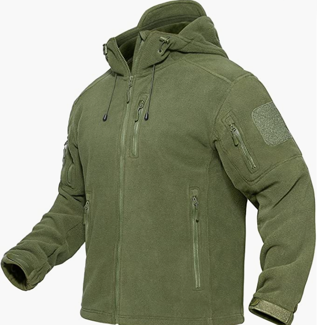 Men's Jackets with Hood Winter Hiking Hunting Coats Multi Pockets