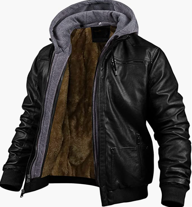ORIGINAL Leather Jacket Waterproof Windproof Outerwear Hoodie