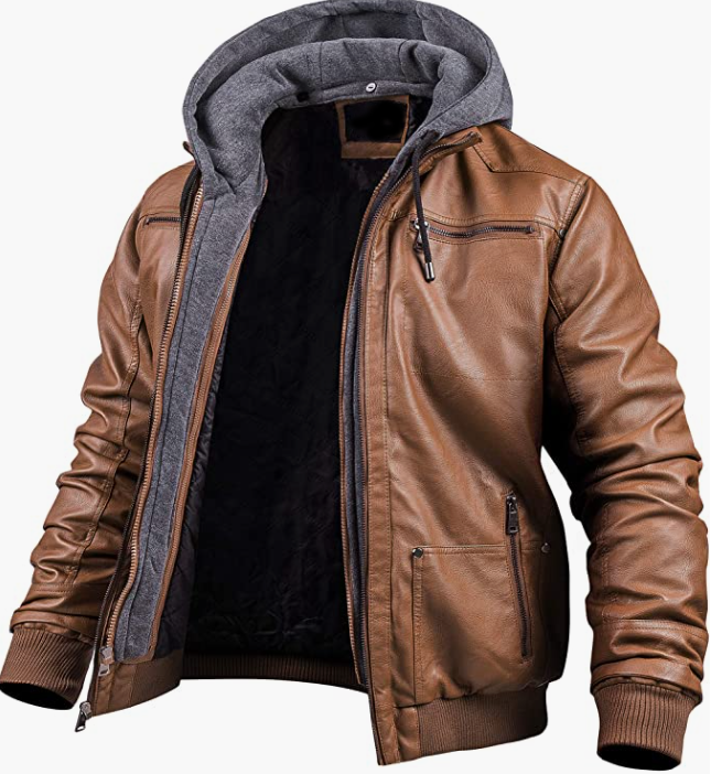 ORIGINAL Leather Jacket Waterproof Windproof Outerwear Hoodie