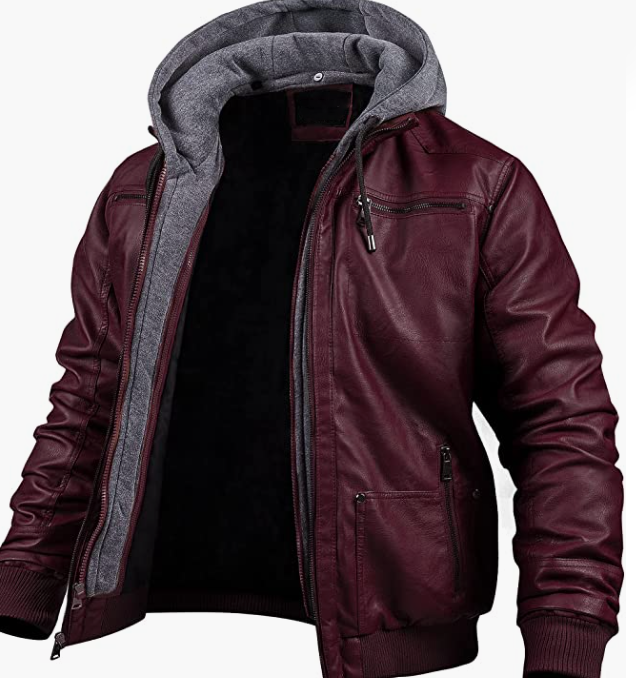 ORIGINAL Leather Jacket Waterproof Windproof Outerwear Hoodie