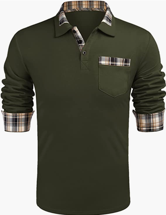 Men's sport Long SleeveShirt with Pockets