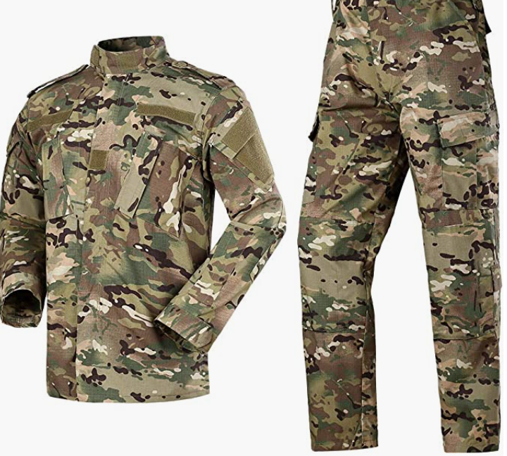 Jacket and Camo Cargo Pants Tactical Hunting Pant Uniform Set