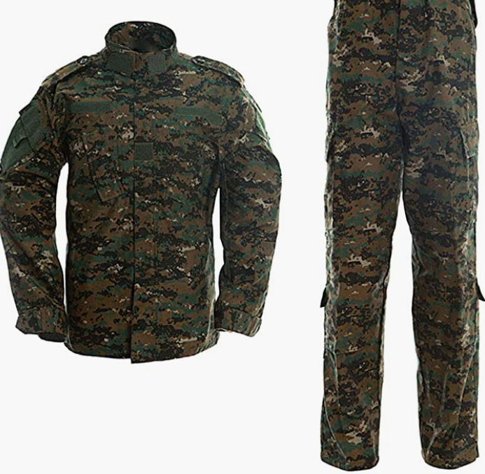 Jacket and Camo Cargo Pants Tactical Hunting Pant Uniform Set
