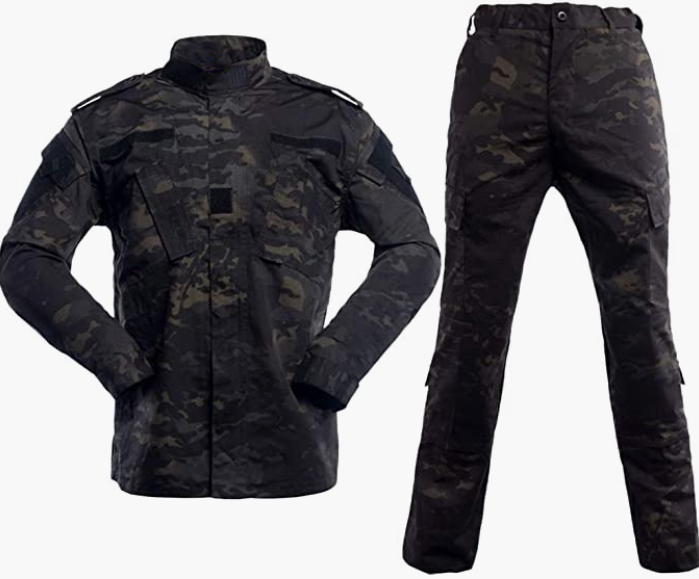 Jacket and Camo Cargo Pants Tactical Hunting Pant Uniform Set