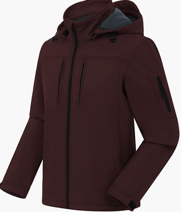 Men's Softshell Military Jacket With Removable Hood