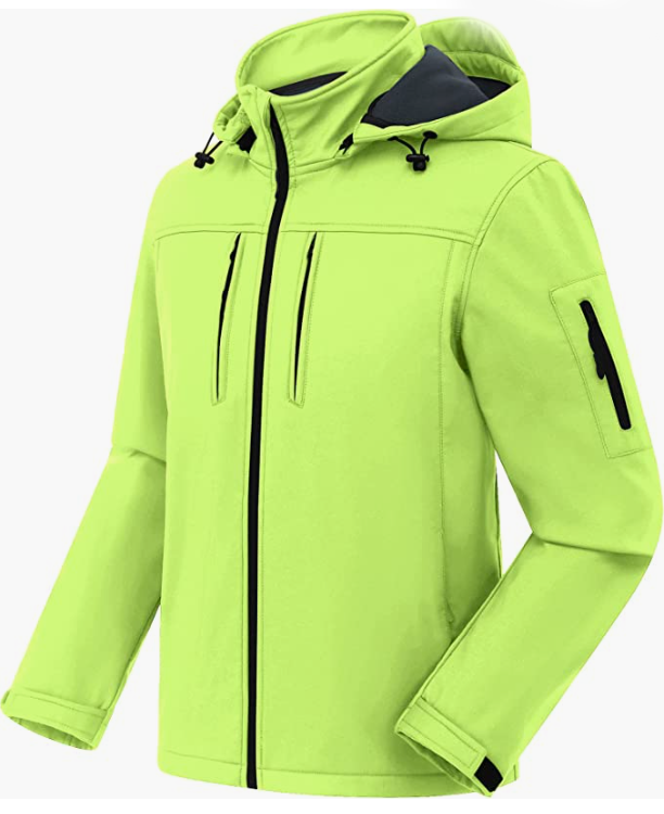 Men's Softshell Military Jacket With Removable Hood