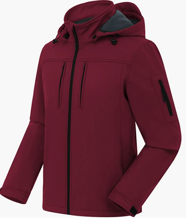 Men's Softshell Military Jacket With Removable Hood