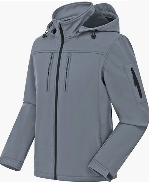 Men's Softshell Military Jacket With Removable Hood