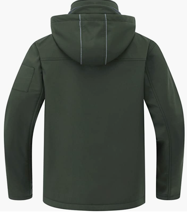 Men's Softshell Military Jacket With Removable Hood
