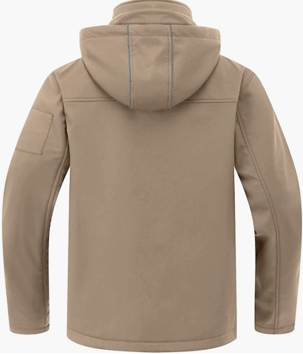 Men's Softshell Military Jacket With Removable Hood
