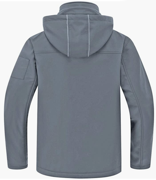 Men's Softshell Military Jacket With Removable Hood