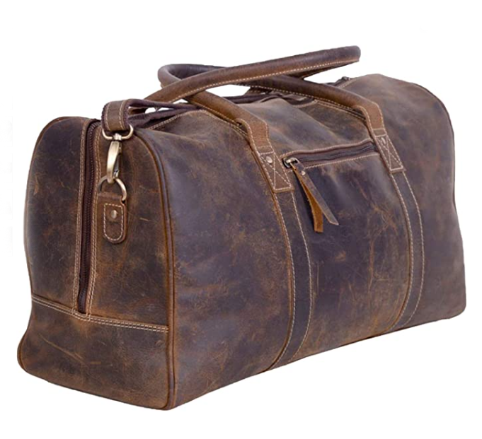 Leather bag Travel Weekend Leather Bag | Sports Gym Duffel for Men