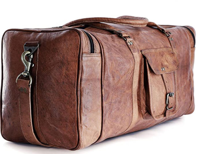 Leather Bag 32 inch Large Travel Bag Gym Sports