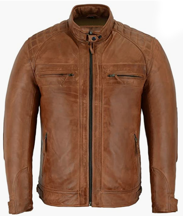 Men’s Real Leather Jacket-Genuine Leather Jacket For Men