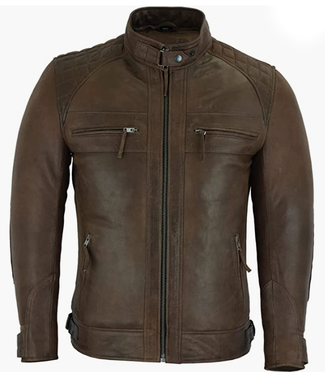 Men’s Real Leather Jacket-Genuine Leather Jacket For Men