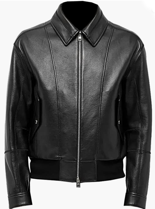 Men Black Leather Jacket