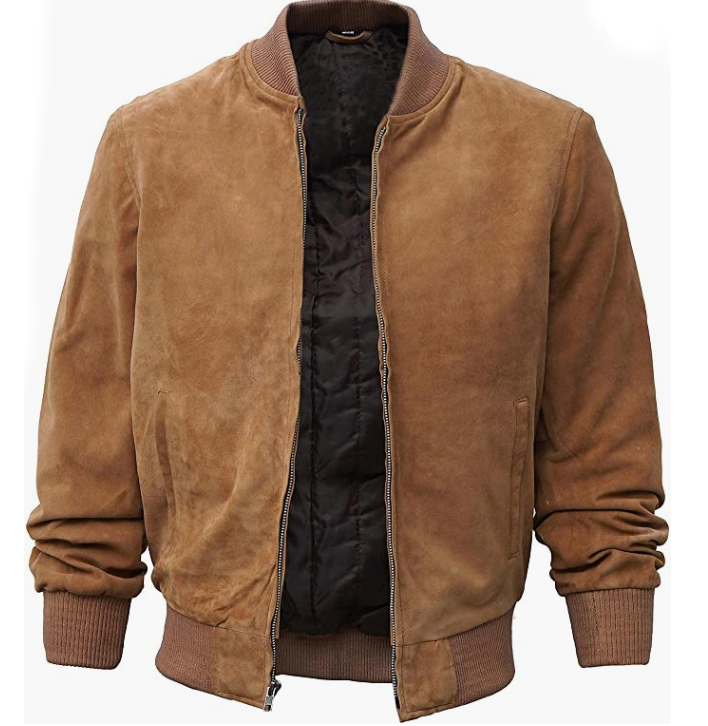 Brown Lambskin Leather Jacket FOR Men
