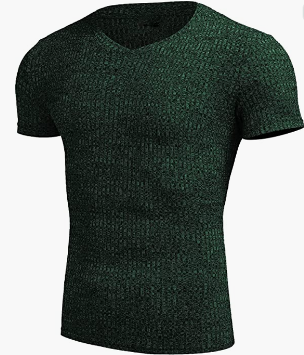 Casual Short Sleeve V Neck Bodybuilding Gym Workout T -Shirt