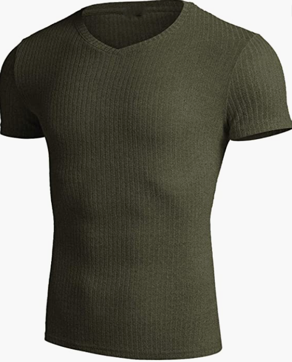 Casual Short Sleeve V Neck Bodybuilding Gym Workout T -Shirt