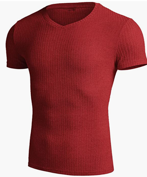 Casual Short Sleeve V Neck Bodybuilding Gym Workout T -Shirt