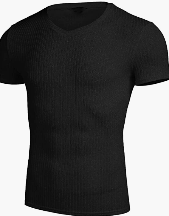 Casual Short Sleeve V Neck Bodybuilding Gym Workout T -Shirt