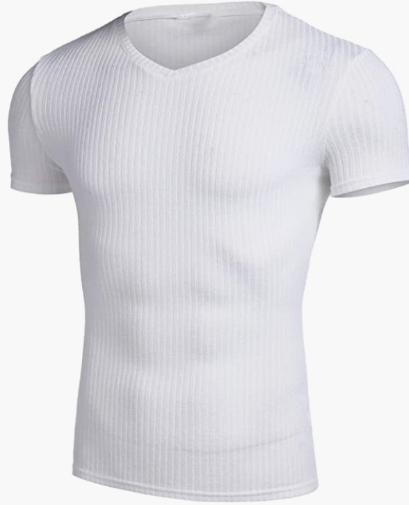 Casual Short Sleeve V Neck Bodybuilding Gym Workout T -Shirt